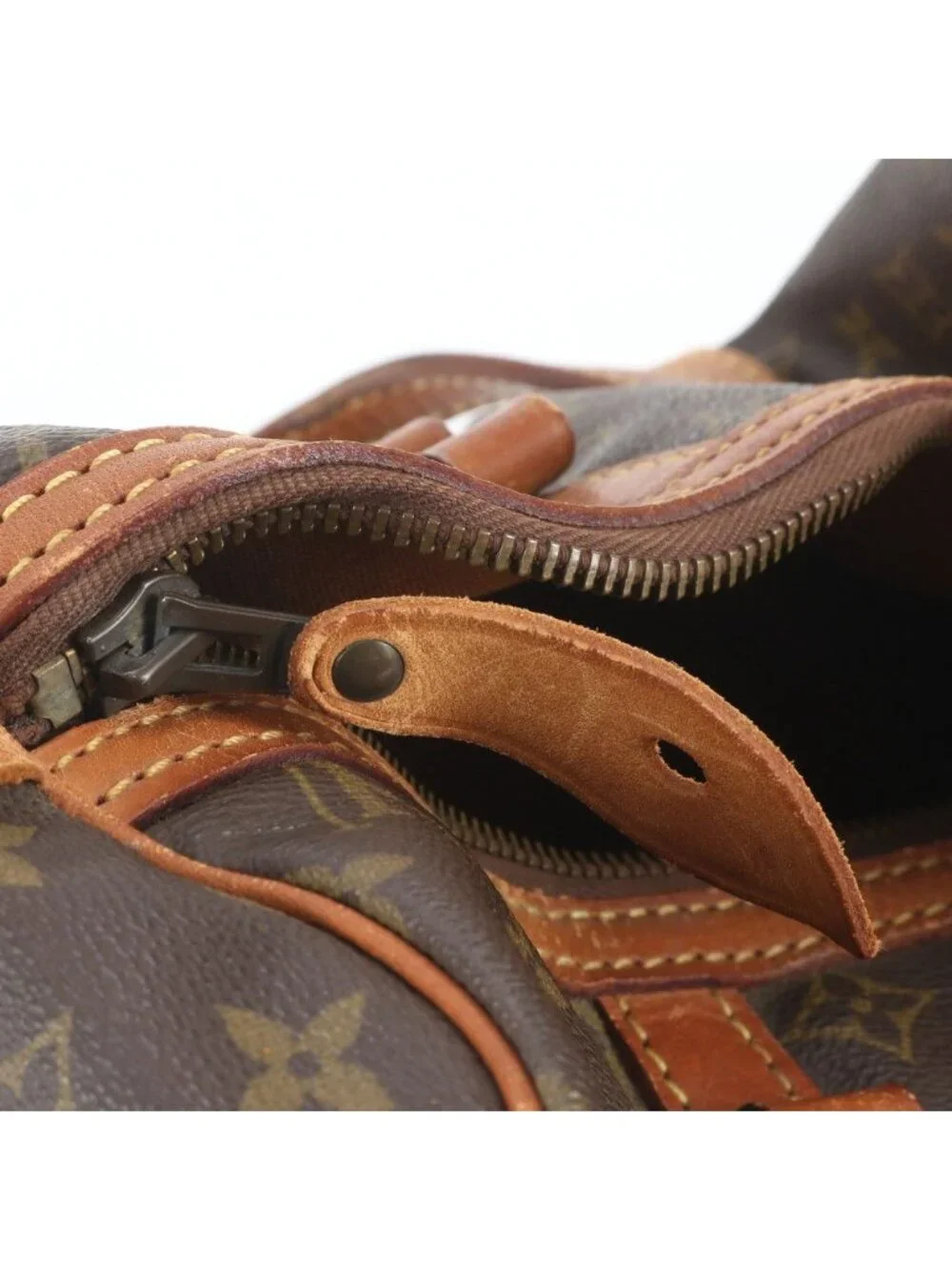 Louis Vuitton Monogram Sac Suple 35 Leather Boston Bag Tote